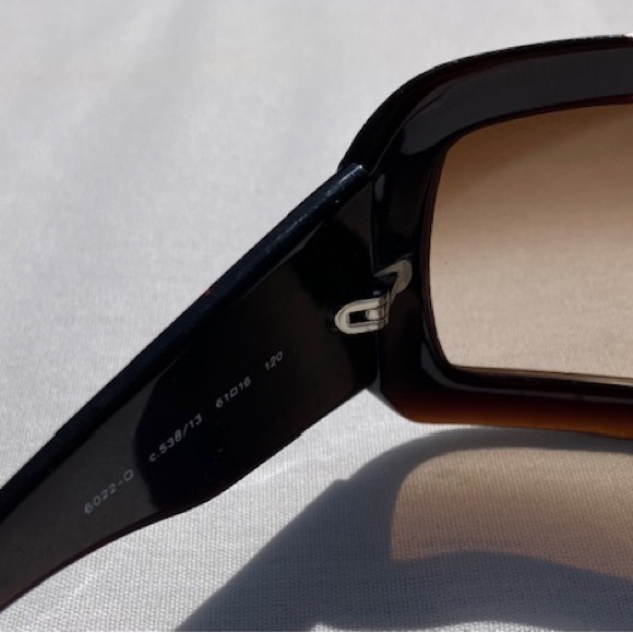 Vintage Chanel Brown Sunglasses 6022-Q c.538/13 - Picture 2 of 4